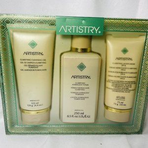 Artistry by Amway Box Gift Cleansing Oil Toner Moisturizer Vintage Expired 99